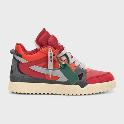 Men's Off White Men Mid -Top Sponge Sneaker In Orange