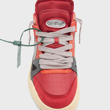 Men's Off White Men Mid -Top Sponge Sneaker In Orange