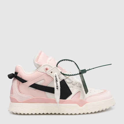 Men's Off White Men Mid -Top Sponge Sneaker In Pink Leather High-Tops