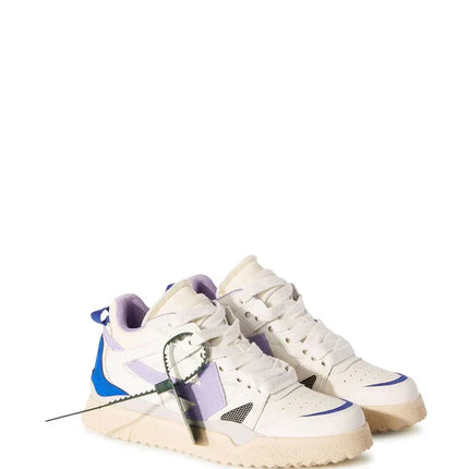 Men's Off White Men Mid -Top Sponge Sneaker In White Lilac