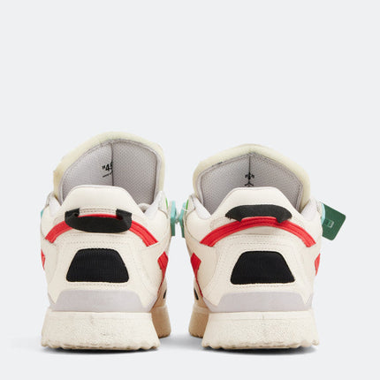 Men's Off White Men Mid -Top Sponge Sneaker In White Red