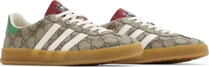 Men's Adidas x Gucci Gazelle Beige GG Monogram Shoes