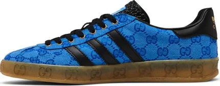 Men's Adidas x Gucci Gazelle GG Monogram Blue Shoes
