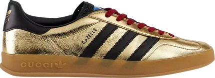 Men's Adidas x Gucci Gazelle Metallic Gold Shoes