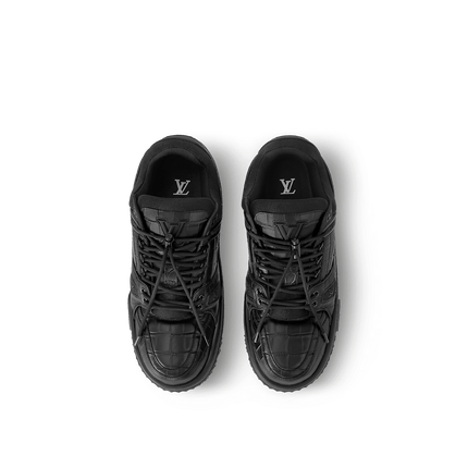 Men's Louis Vuitton LV Maxi Trainers Black Shoes