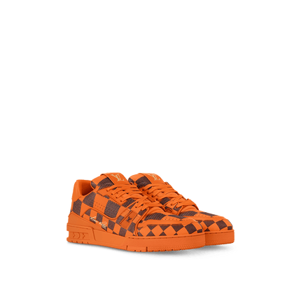 Men's Louis Vuitton LV Trainers Orange Shoes
