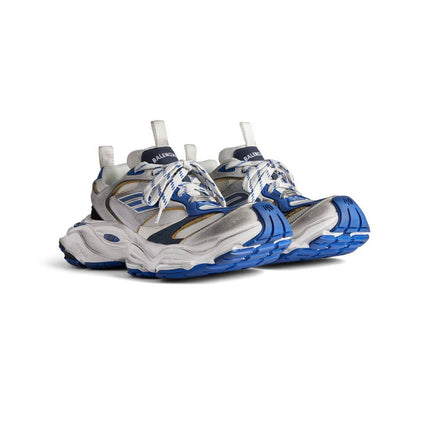 Men's Cargo Sneaker In Grey White Blue
