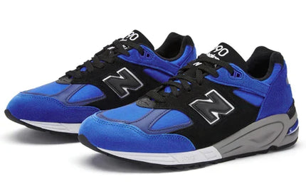 Men's New Balance 990v2 Blue Suede Shoes