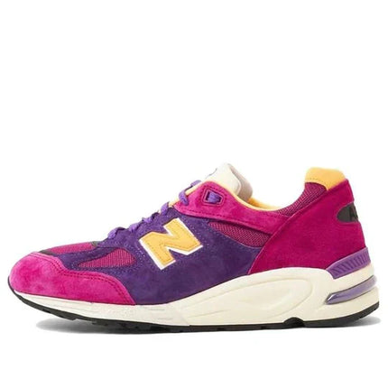Men's New Balance Teddy Santis x 990v2 Purple Yellow Shoes