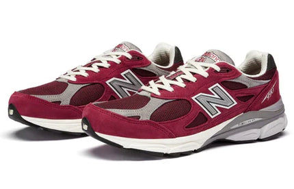 Men's New Balance Teddy Santis x 990v3 Scarlet Marblehead Shoes