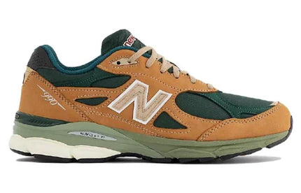 Men's New Balance Teddy Santis x 990v3 Tan Green Shoes