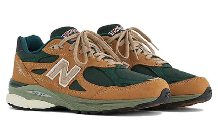 Men's New Balance Teddy Santis x 990v3 Tan Green Shoes