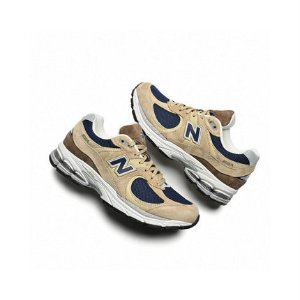 Men's New Balence 2002R Beige Navy Blue Shoes
