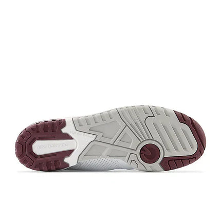 Men's New Balance 650R White Burgundy Shoes