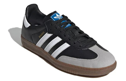 Men's Adidas Samba Black White Brown Shoes