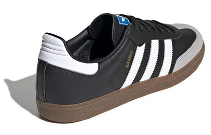 Men's Adidas Samba Black White Brown Shoes