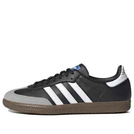 Men's Adidas Samba Black White Brown Shoes