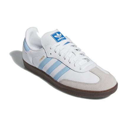 Men's Adidas Samba Cloud White Light Blue Shoes