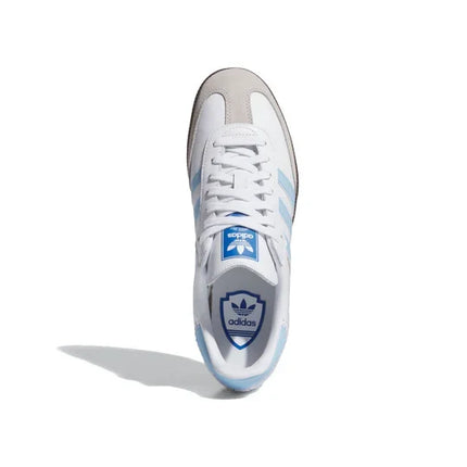 Men's Adidas Samba Cloud White Light Blue Shoes