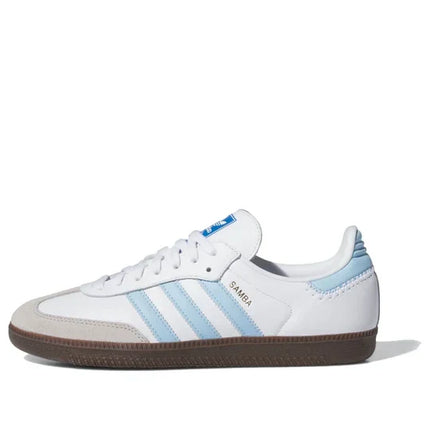 Men's Adidas Samba Cloud White Light Blue Shoes
