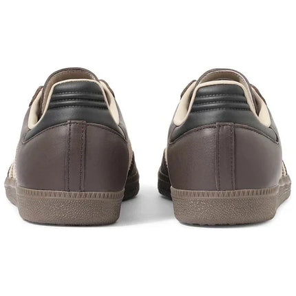 Men's Adidas Samba Dark Brown Beige Gum Shoes