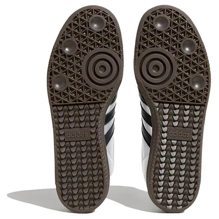 Men's Adidas Samba Silver Metallic Black Gum Shoes