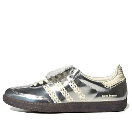 Men's Adidas Samba Silver Metallic Gum Shoes