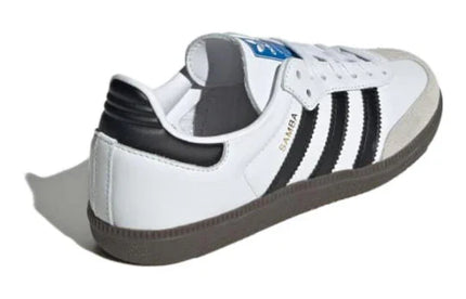 Men's Adidas Samba White Black Gum Shoes