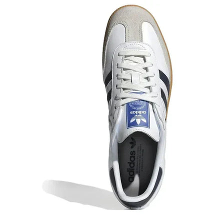 Men's Adidas Samba White Night Indigo Gum Shoes