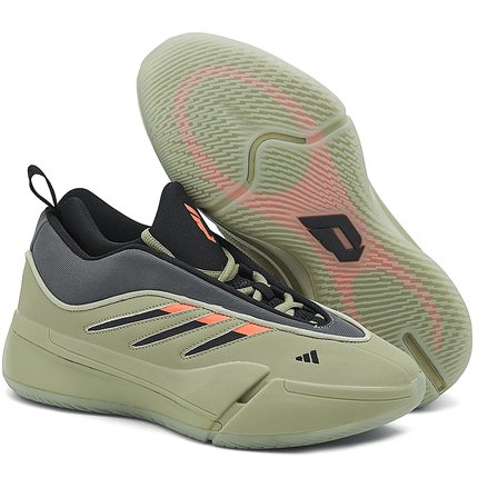 Men's Adidas Dame 9 Green Black Shoes