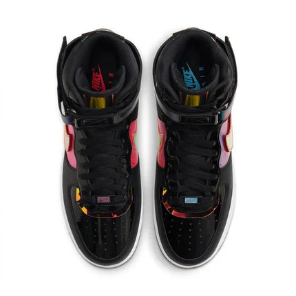 Men's Air Force 1 '07 Black White Bright Crimson Shoes