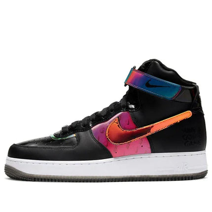 Men's Air Force 1 '07 Black White Bright Crimson Shoes