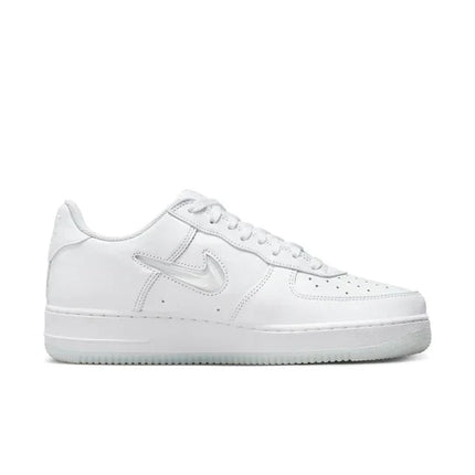 Men's Air Force 1 '07 Color Of The Month Jewel Swoosh Triple White Shoes