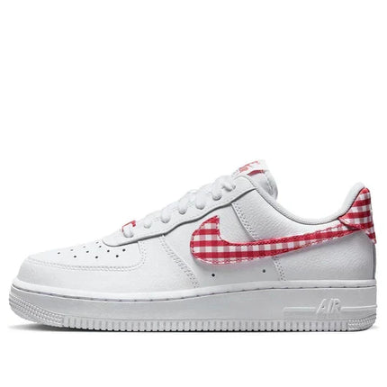 Men's Air Force 1 '07 Essential 'Mystic Red Gingham' Shoes