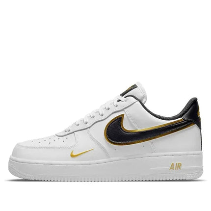 Men's Air Force 1 '07 Metallic Swoosh Pack - White Metallic Gold Shoes