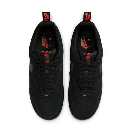 Men's Air Force 1 '07 Multi-Swoosh Black Crimson Shoes