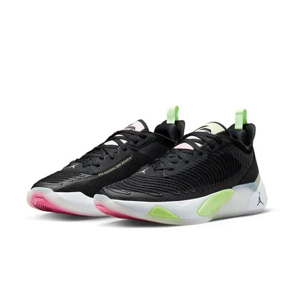 Men's Air Jordan Luka 1 Black Lime Glow Shoes