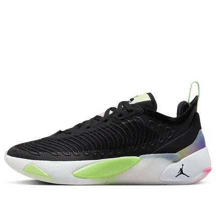 Men's Air Jordan Luka 1 Black Lime Glow Shoes