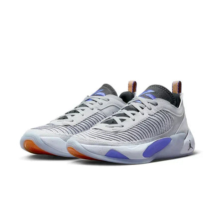 Men's Air Jordan Luka 1 Grey Blue Orange Shoes