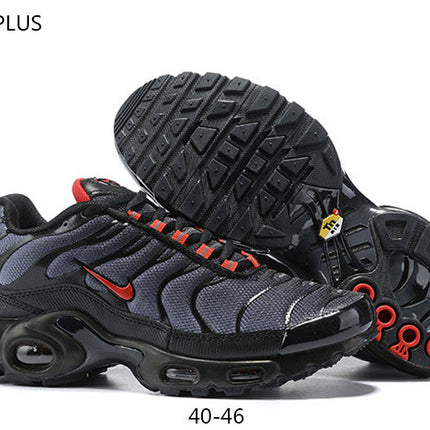 Men's Air Max Plus Black Gradient Red Shoes