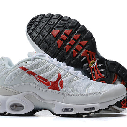 Men's Air Max Plus White Crimson Shoes