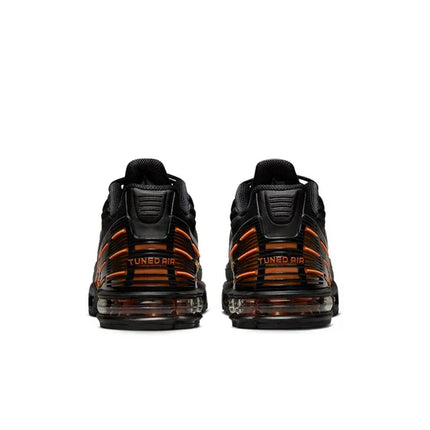 Men's Air Max Plus 3 Black Orange Spirograph Shoes
