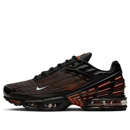 Men's Air Max Plus 3 Black Orange Spirograph Shoes