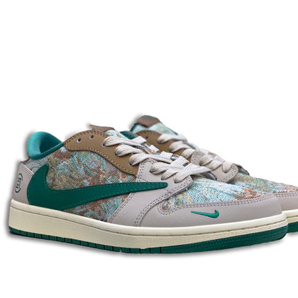 Men's Nike Travis Scott x Clot x Air Jordan 1 Low Shoes