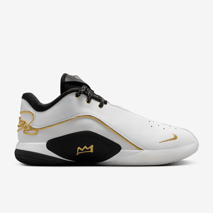 Men's Lebron 22 White Metallic Gold Shoes
