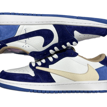 Men's Travis Scott x Air Jordan 1 Low  ' Blue' Shoes