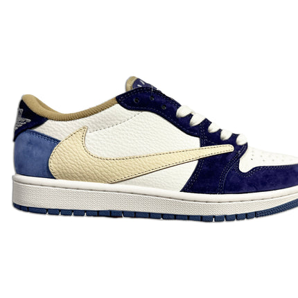 Men's Travis Scott x Air Jordan 1 Low  ' Blue' Shoes