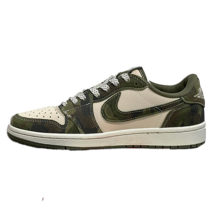 Men's Air Jordan 1 Low x BAPE ' Army Green' Shoes