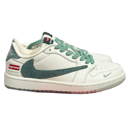 Men's Air Jordan 1 Low x SUPREME Shoes