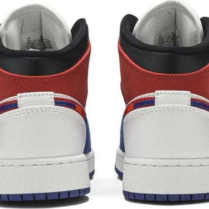Men's Air Jordan 1 Mid Multicolored Swoosh Shoes
